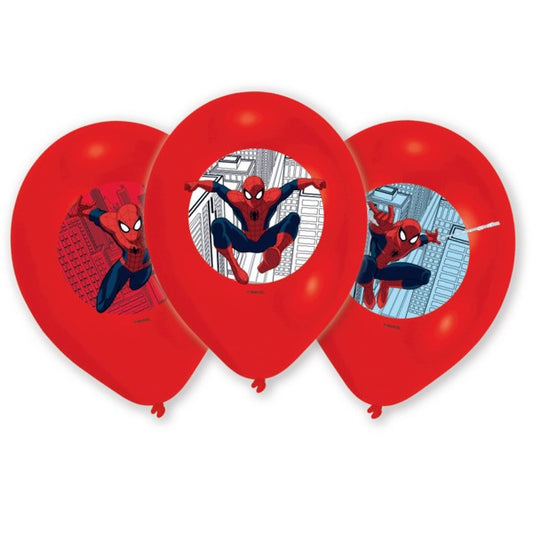 Amscan 6 Balloons Spiderman