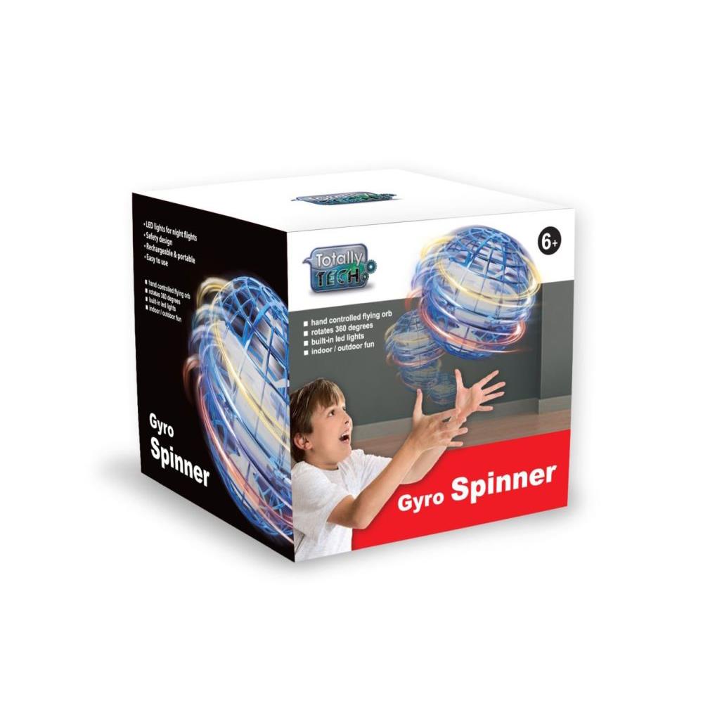 Totally Tech Gyro Spinner Flying Ball blau