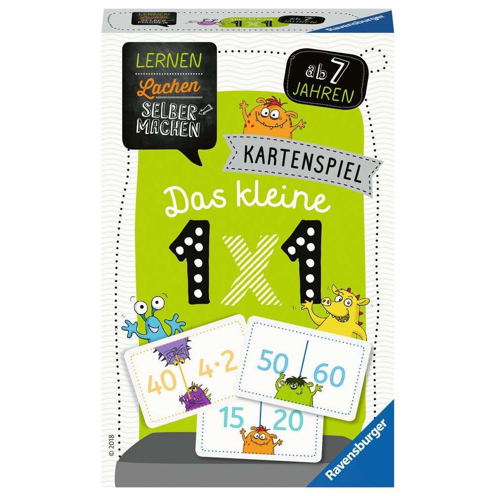 Ravensburger Apprendre à rire à faire soi-même : Jeu de cartes Le Petit 1 x 1