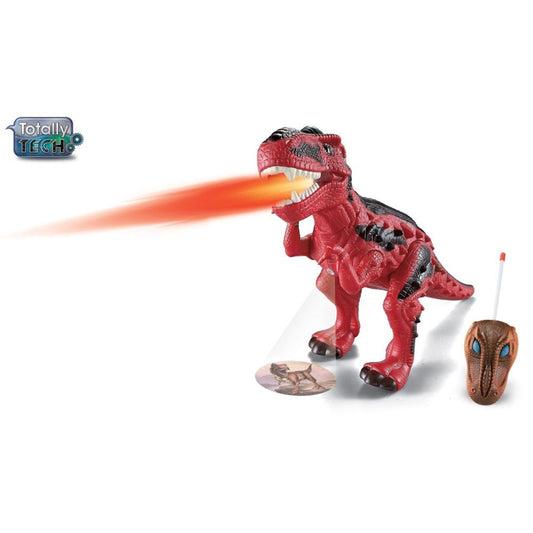 Totally Tech Dino T-Rex cracheur de feu, télécommandé