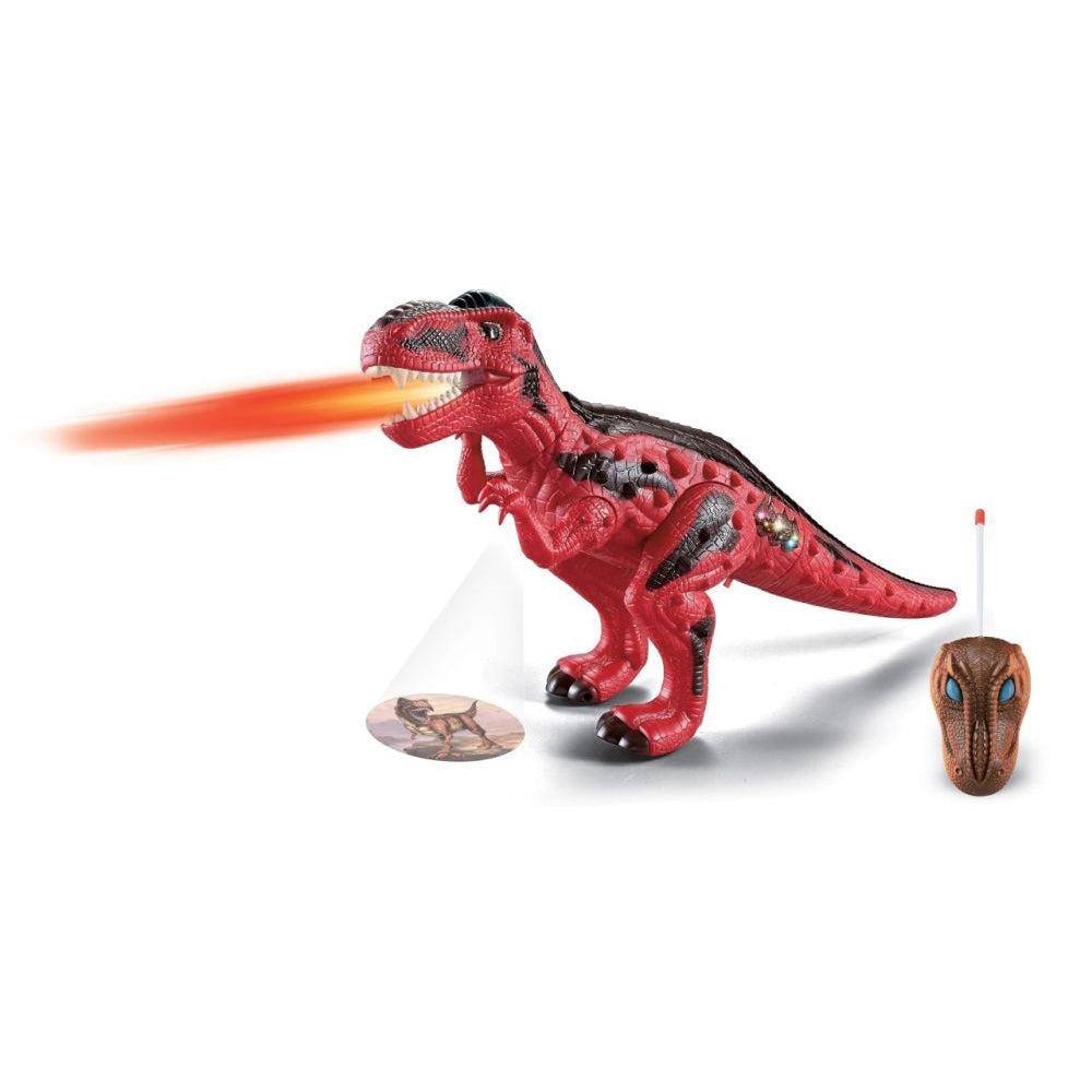 Totally Tech Dino T-Rex cracheur de feu, télécommandé