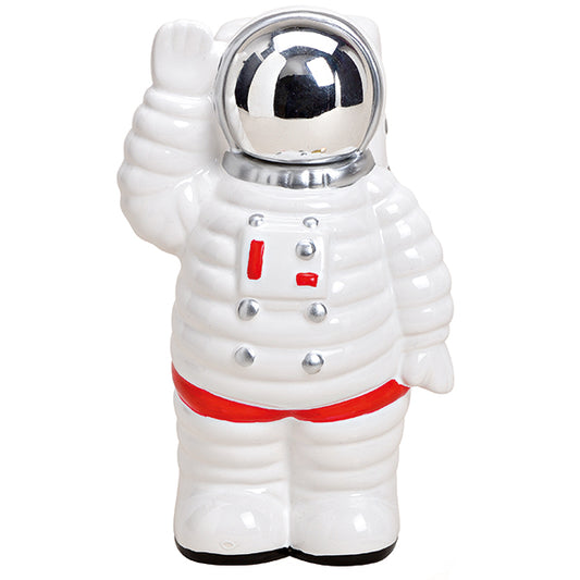 tirelire perchoir Astronaut 10025708 11x18x10cm blanc