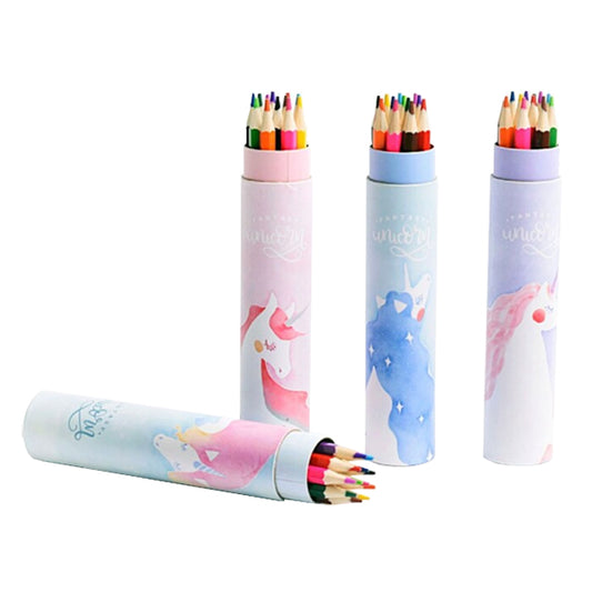 Sombo Unicorn coloured pencils in box, assorted