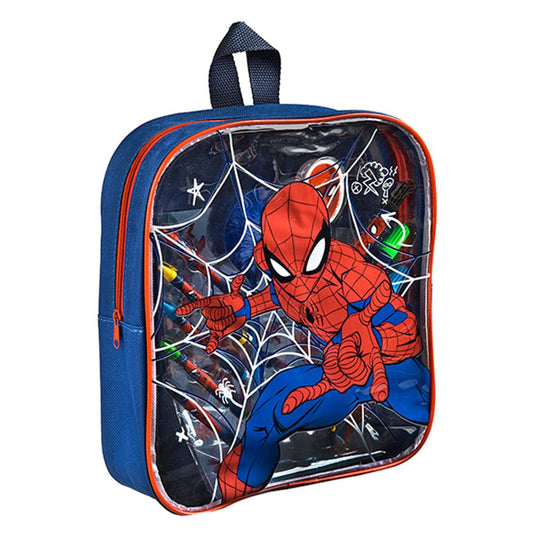 Spiderman backpack filled