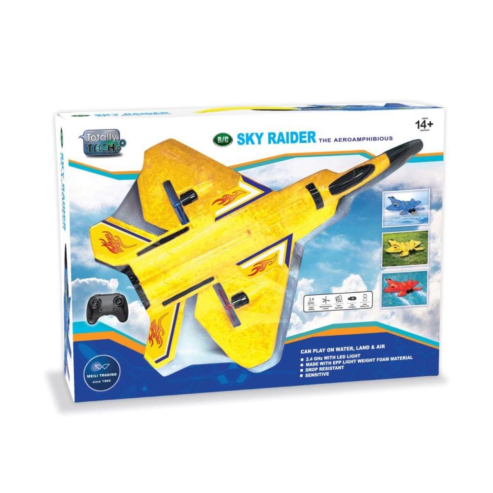 Totally Tech Sky Raider Airplane 2.4 Ghz yellow