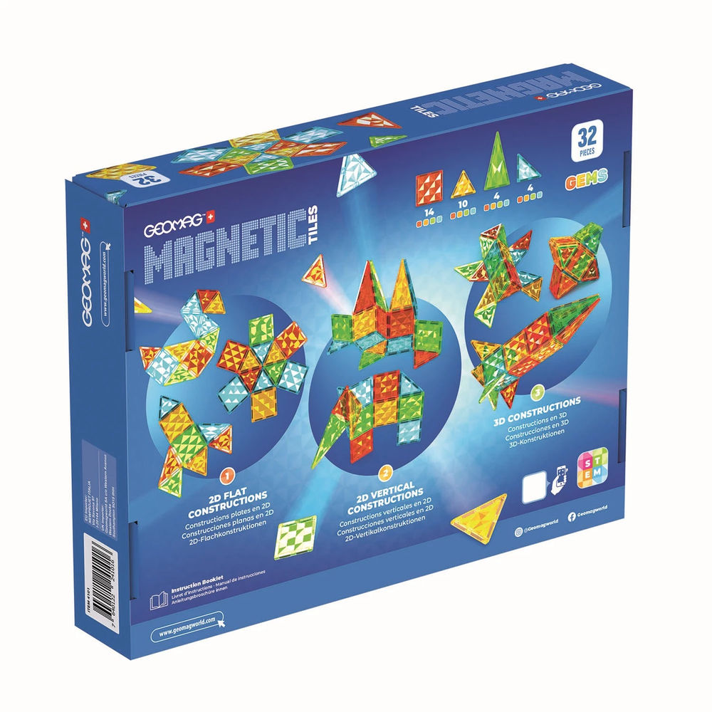 Magnetic Tiles Gems 32 Teile