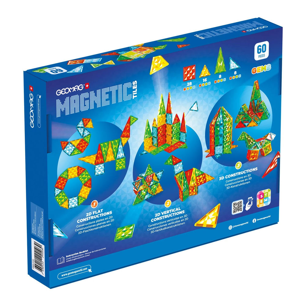 Magnetic Tiles Gems 60 Teile