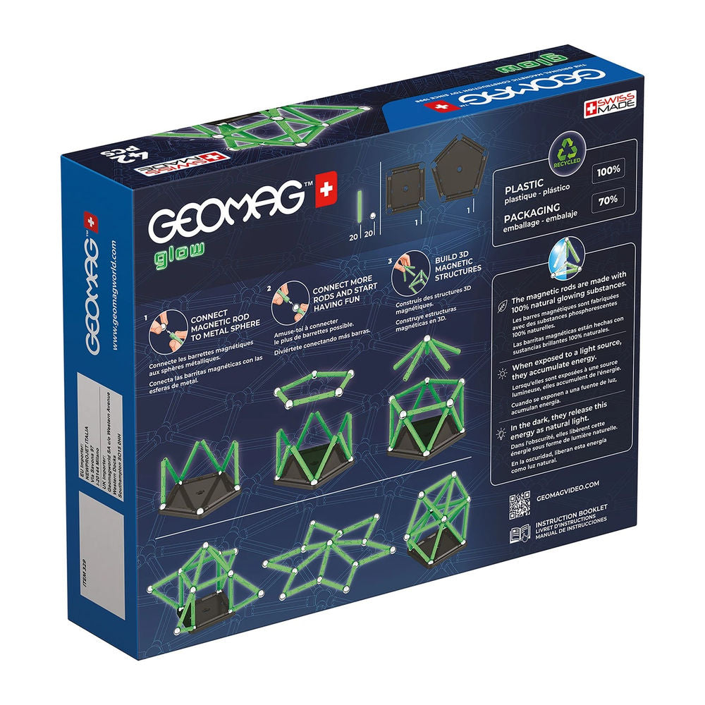 Geomag GLOW GREEN line 42 Teile