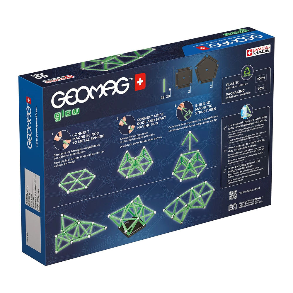 Geomag GLOW GREEN line 60 Teile