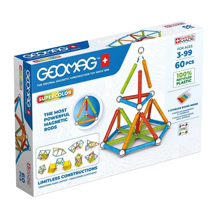 Geomag Panels GREEN line SUPERCOLOR 60 pieces