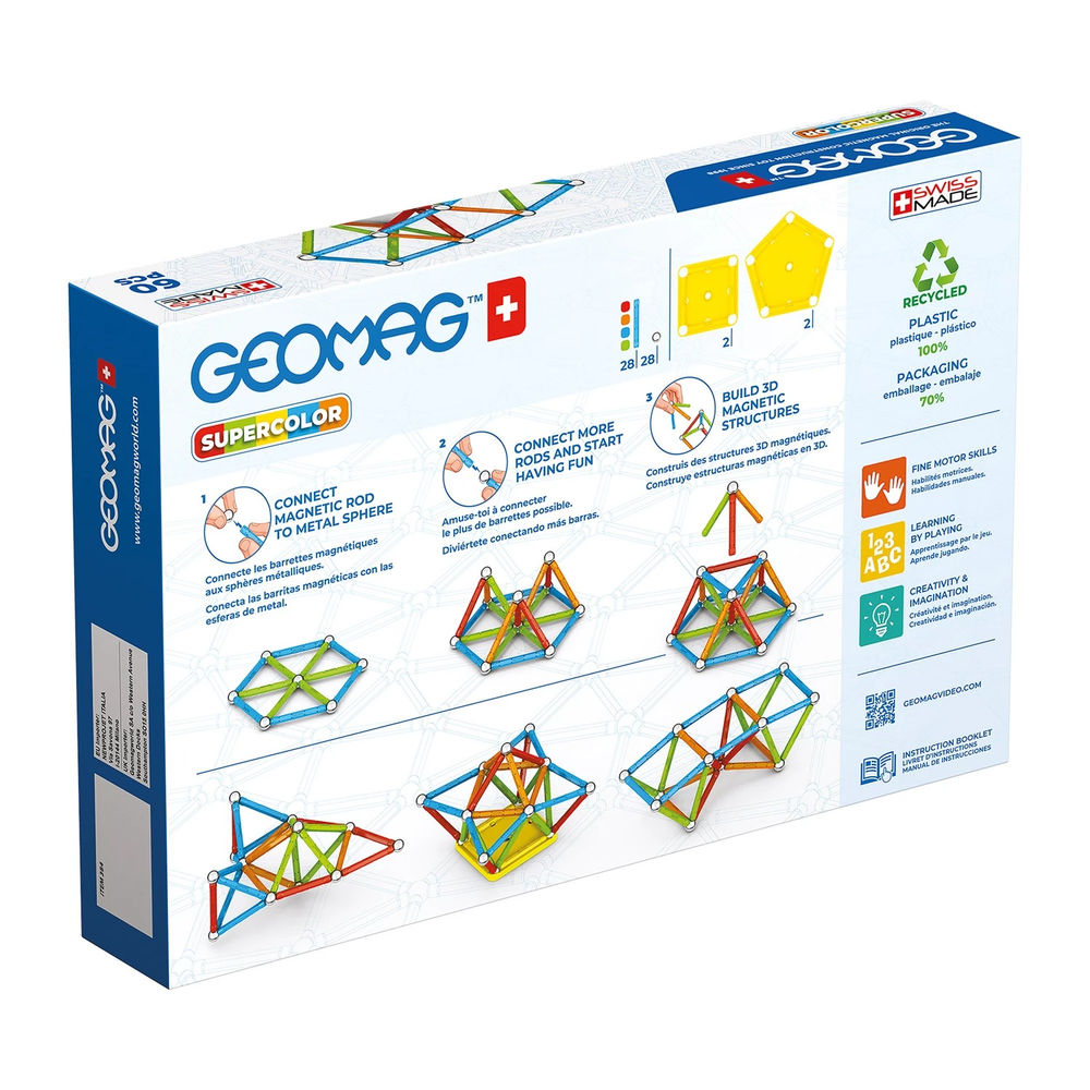 Geomag Panels GREEN line SUPERCOLOR 60 Teile