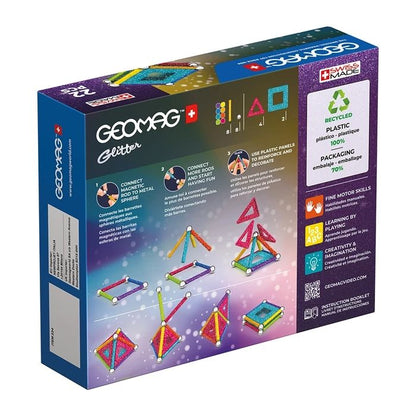 Geomag Panels GREEN line GLITTER 22 pieces