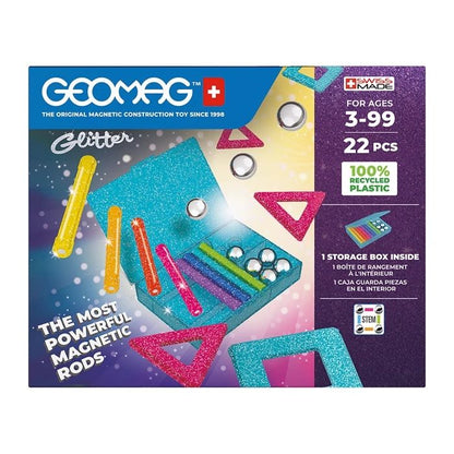 Geomag Panels GREEN line GLITTER 22 pieces