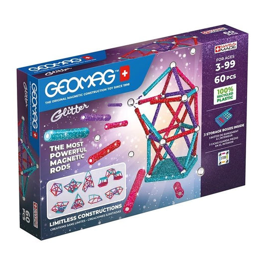 Geomag GLITTER GREEN line 60 pieces