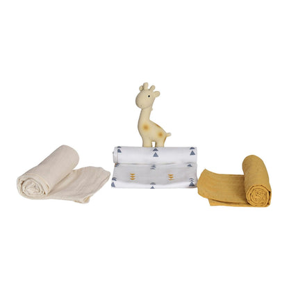 Geschenkset Giraffe mit Rassel Giraffe