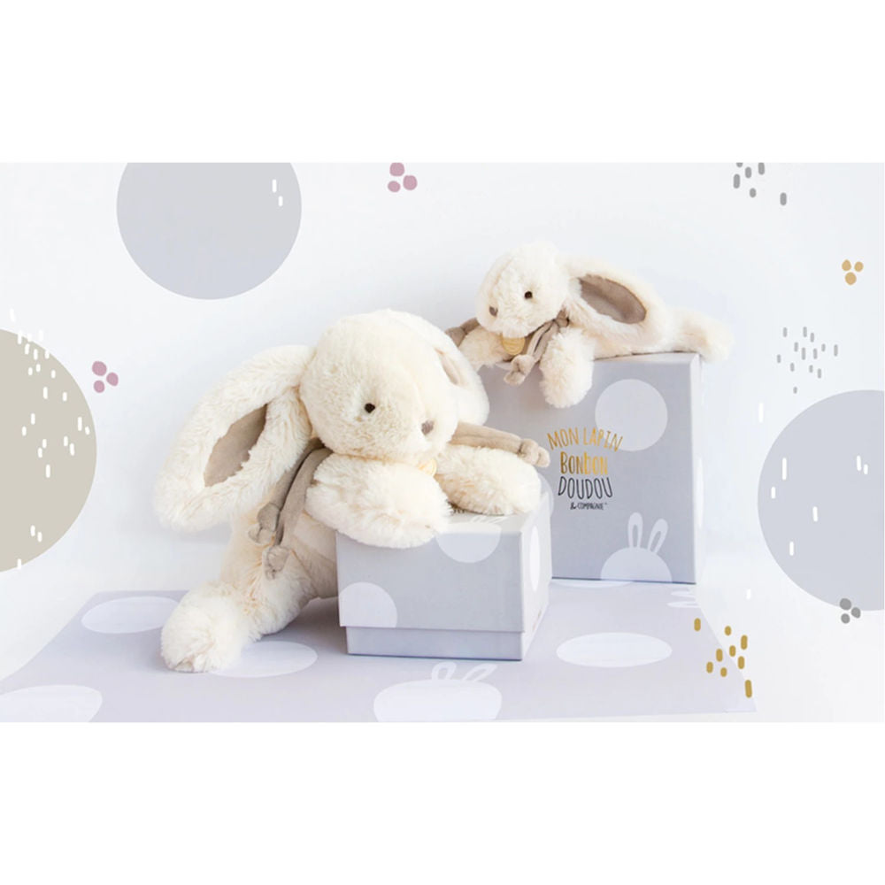 Doudou candy rabbit, taupe 30cm