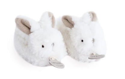 Doudou Bonbon Hase Füsslinge mit Rassel,taupe 0-6M