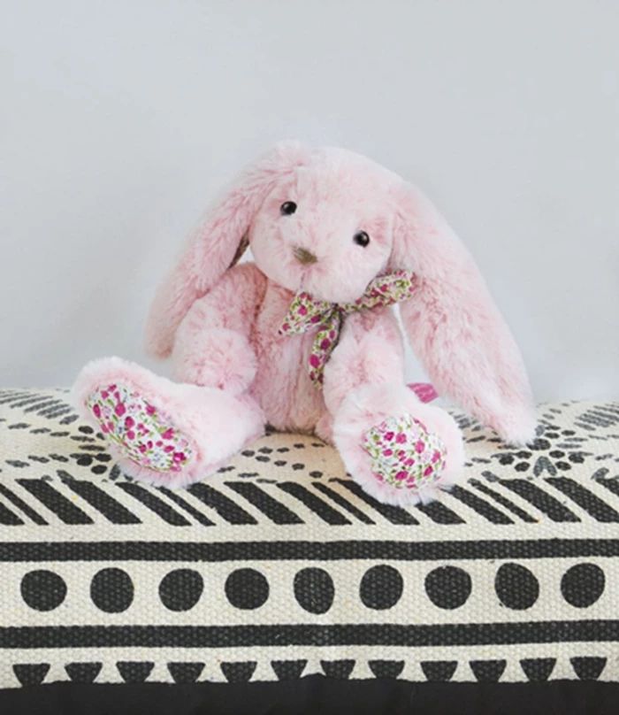 Doudou Copains Calins lapin, rose 40cm