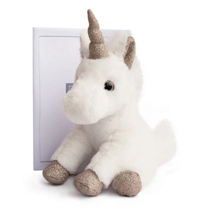 Doudou unicorn, gold 23cm