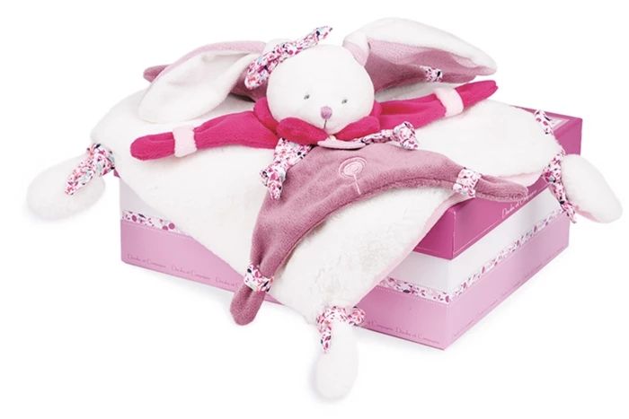 Doudou lapin cerise doudou 27cm