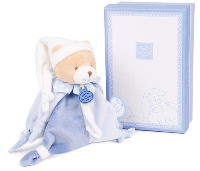 Doudou Little Bear with pacifier holder 17cm