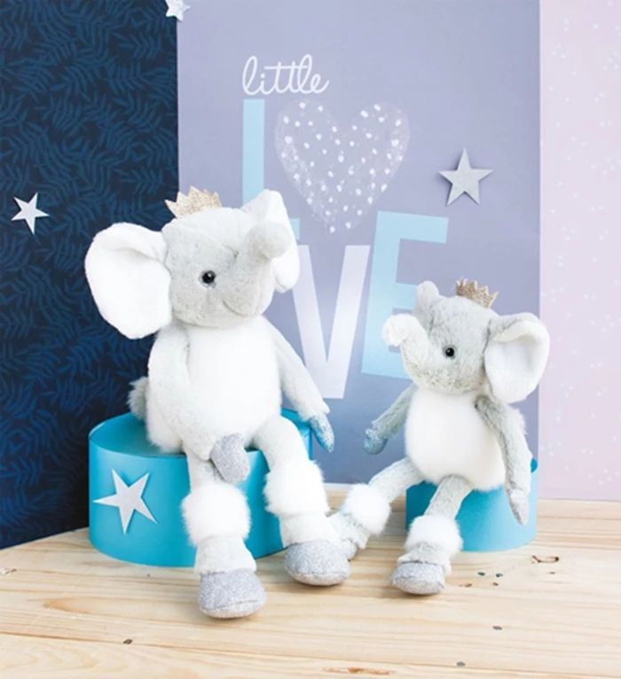 Doudou Twist Éléphant Elfy 35cm