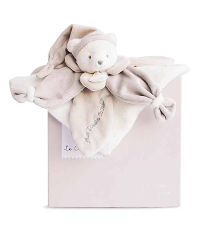 Doudou doudou ours, marron-gris 24cm