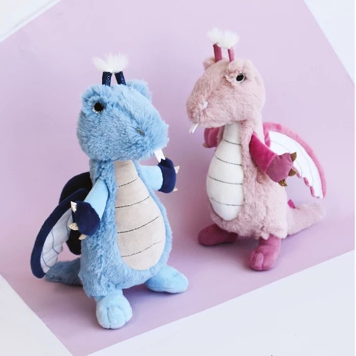 Doudou dragon, rose 30cm