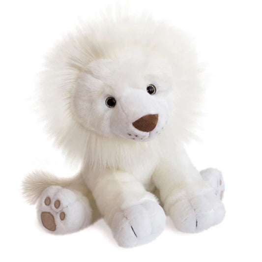 Doudou lion des neiges 40cm