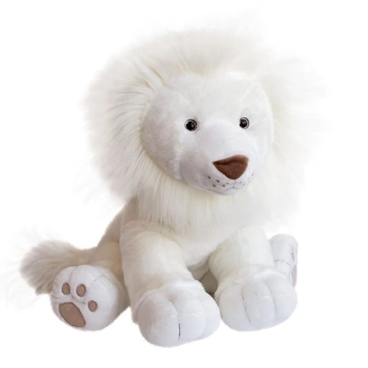 Doudou lion des neiges 65cm