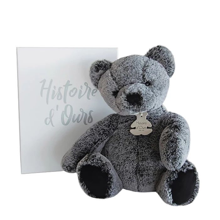 Doudou ours anthracite 25cm