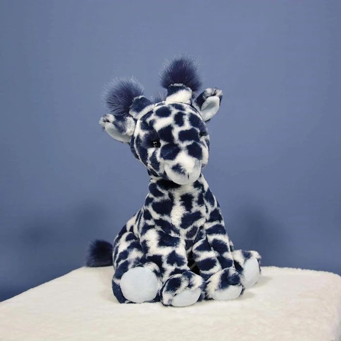 Doudou Lisi girafe, bleu 30cm