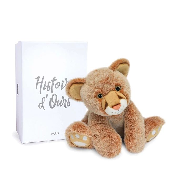 Doudou bébé lion 25cm