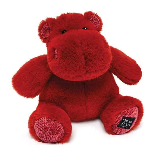 Doudou Hippo, red 25cm