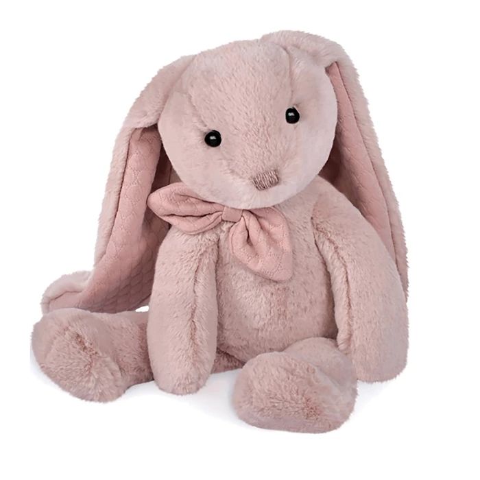 Doudou Preppy Chic lapin, rose 40cm