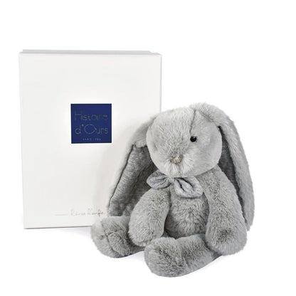 Doudou Preppy chic rabbit, grey 30cm