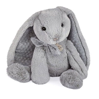 Doudou Preppy Chic lapin, gris 40cm