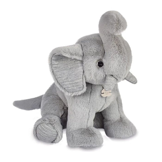 Doudou Preppy Chic éléphant, gris 45cm