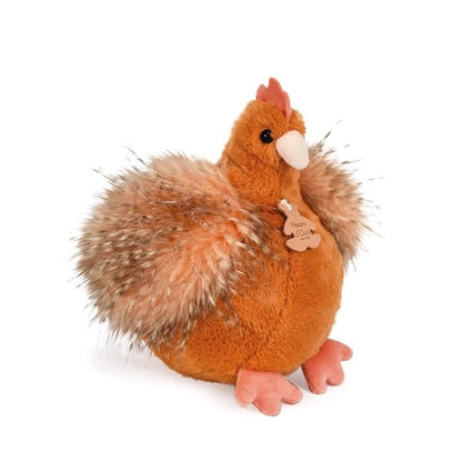 Doudou poussin, orange 20cm