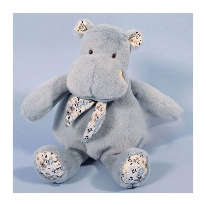 Doudou Hippo Bandana, light blue 22cm