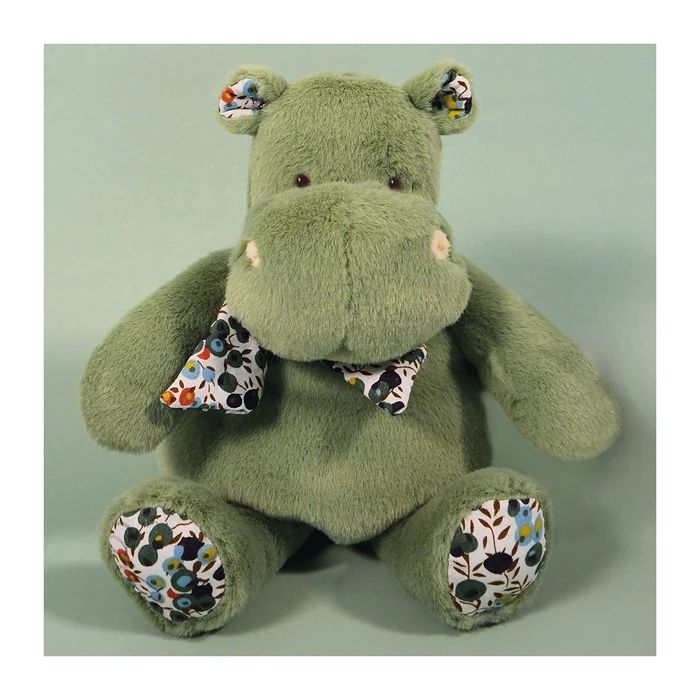 Doudou Hippo Bandana, green 22cm