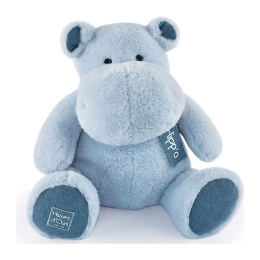 Doudou Hippo Bleu Jean 40 cm
