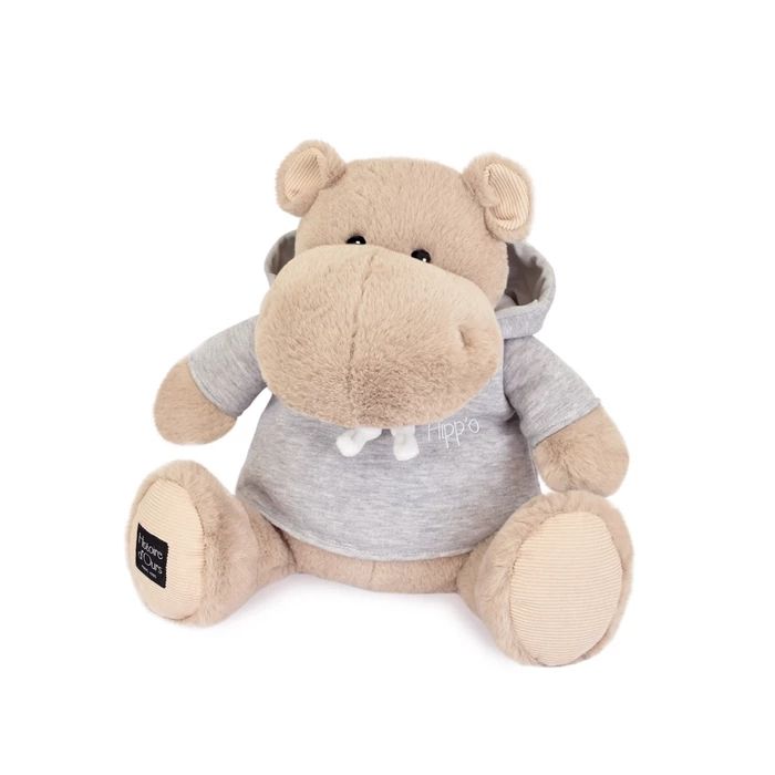 Doudou Hippo, beige mit Sweatshirt 45cm