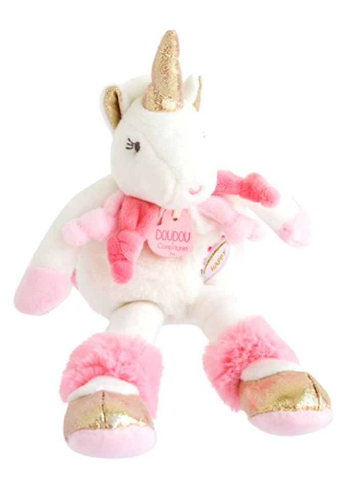 Doudou dangling unicorn, 22 cm