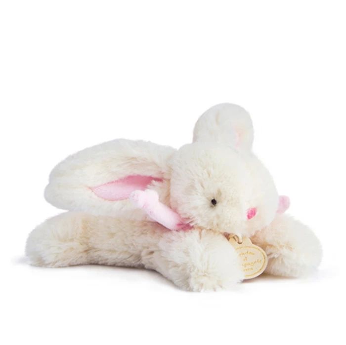 Doudou bonbon lapin, rose 16cm