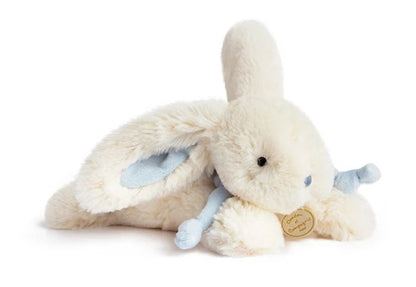 Doudou lapin bonbon, bleu 25cm