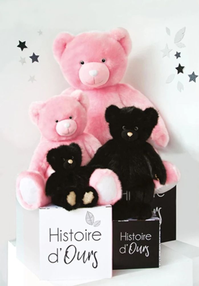 Doudou collection ours, noir 40cm