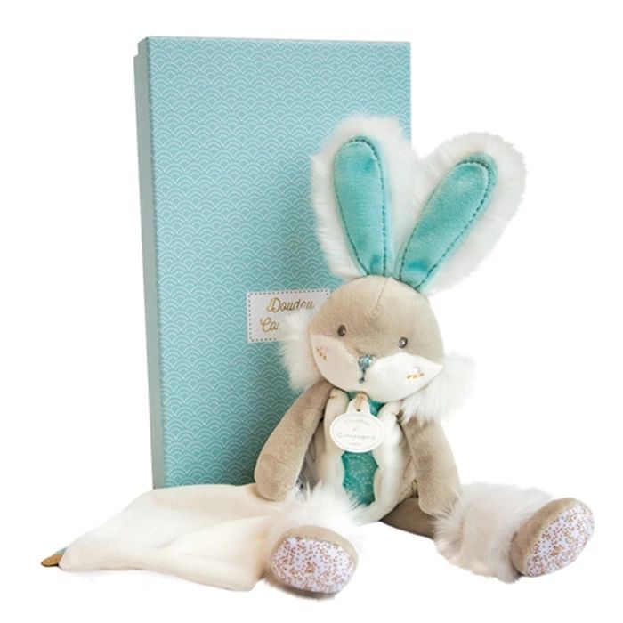 Doudou lapin avec doudou, amande