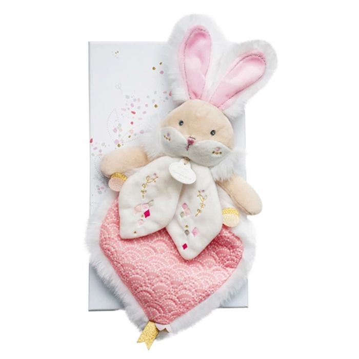 Doudou rabbit comforter, pink