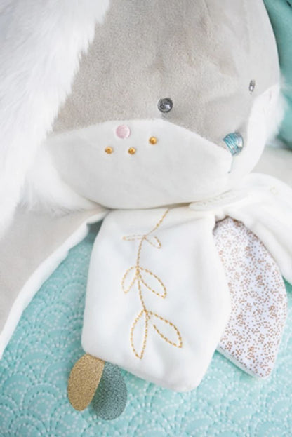 Doudou sac pyjama lapin, amande